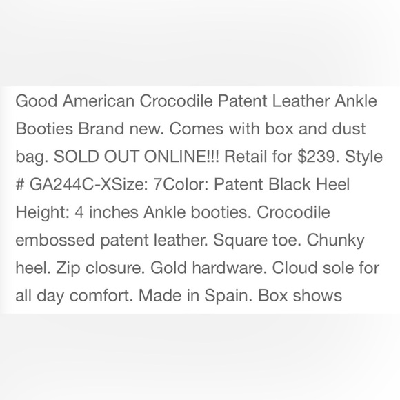 Elegant Black Croc-Embossed Women's Boots - Picture 4 of 4